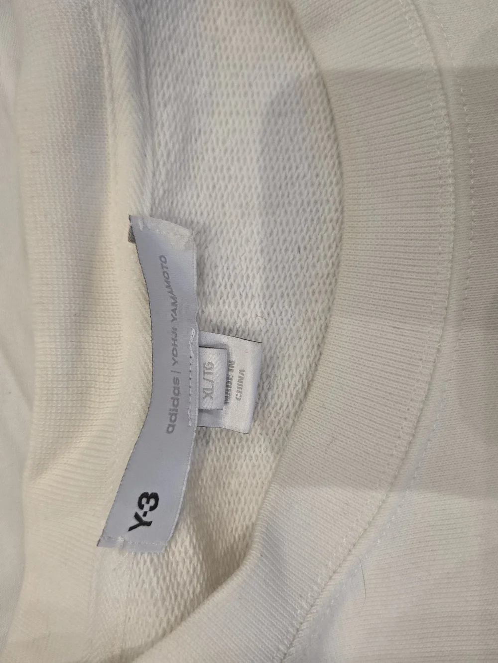 Adidas Y-3 White Graphic Sweatshirt
